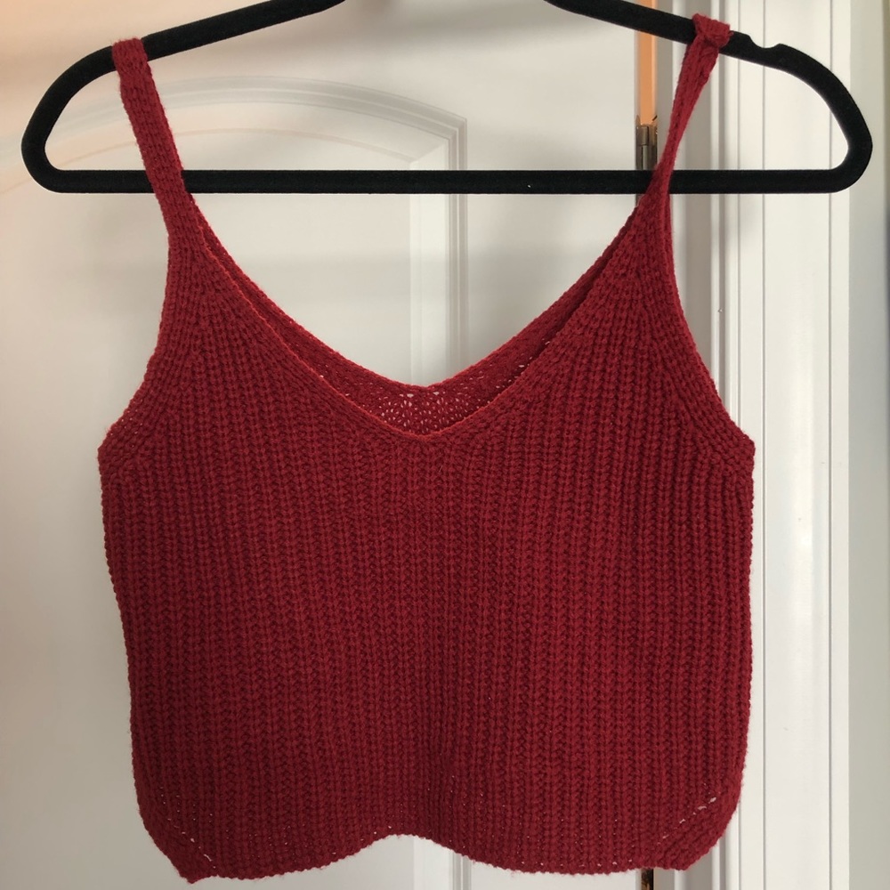 Red crop top!
